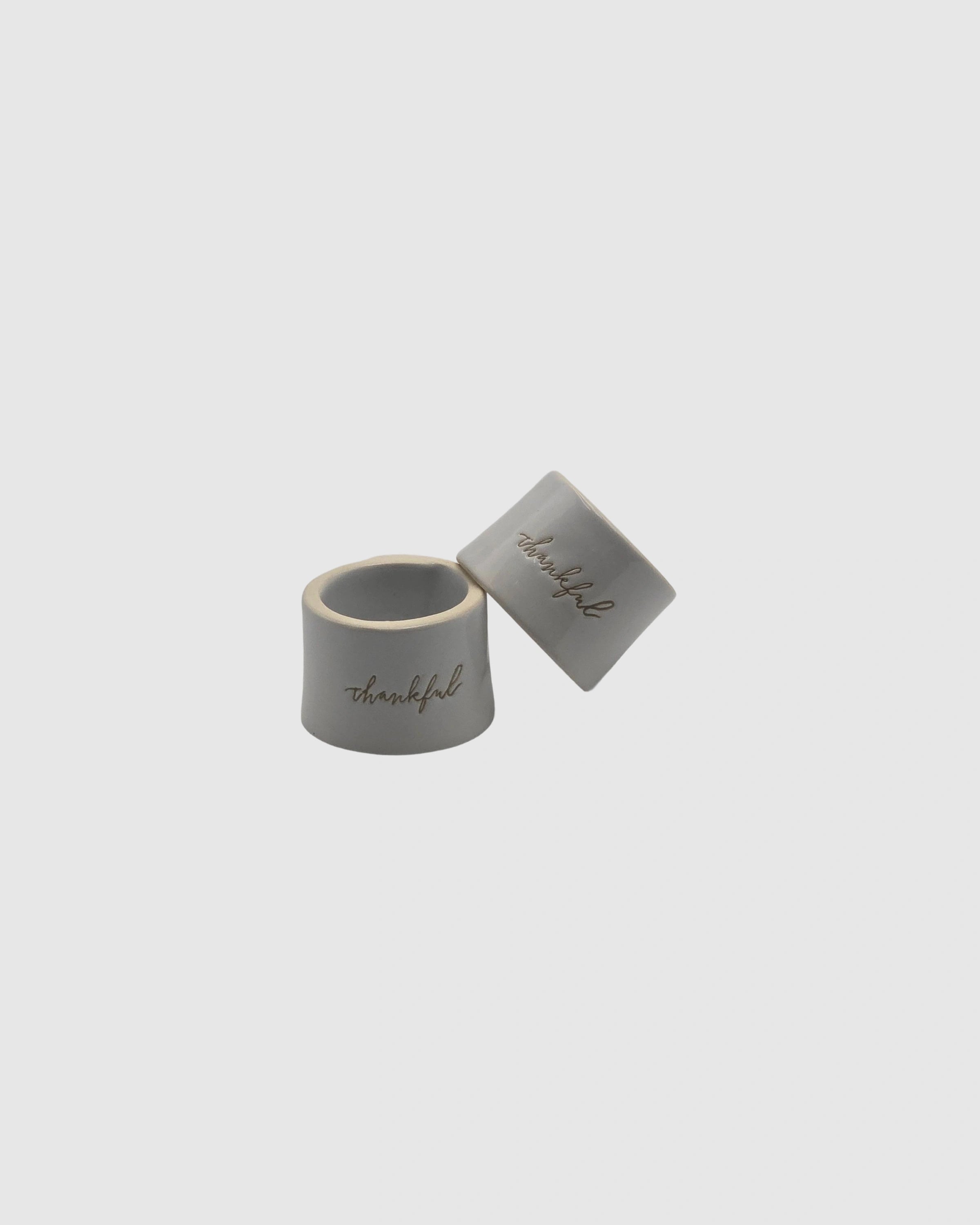 Napkin Rings Light Grey