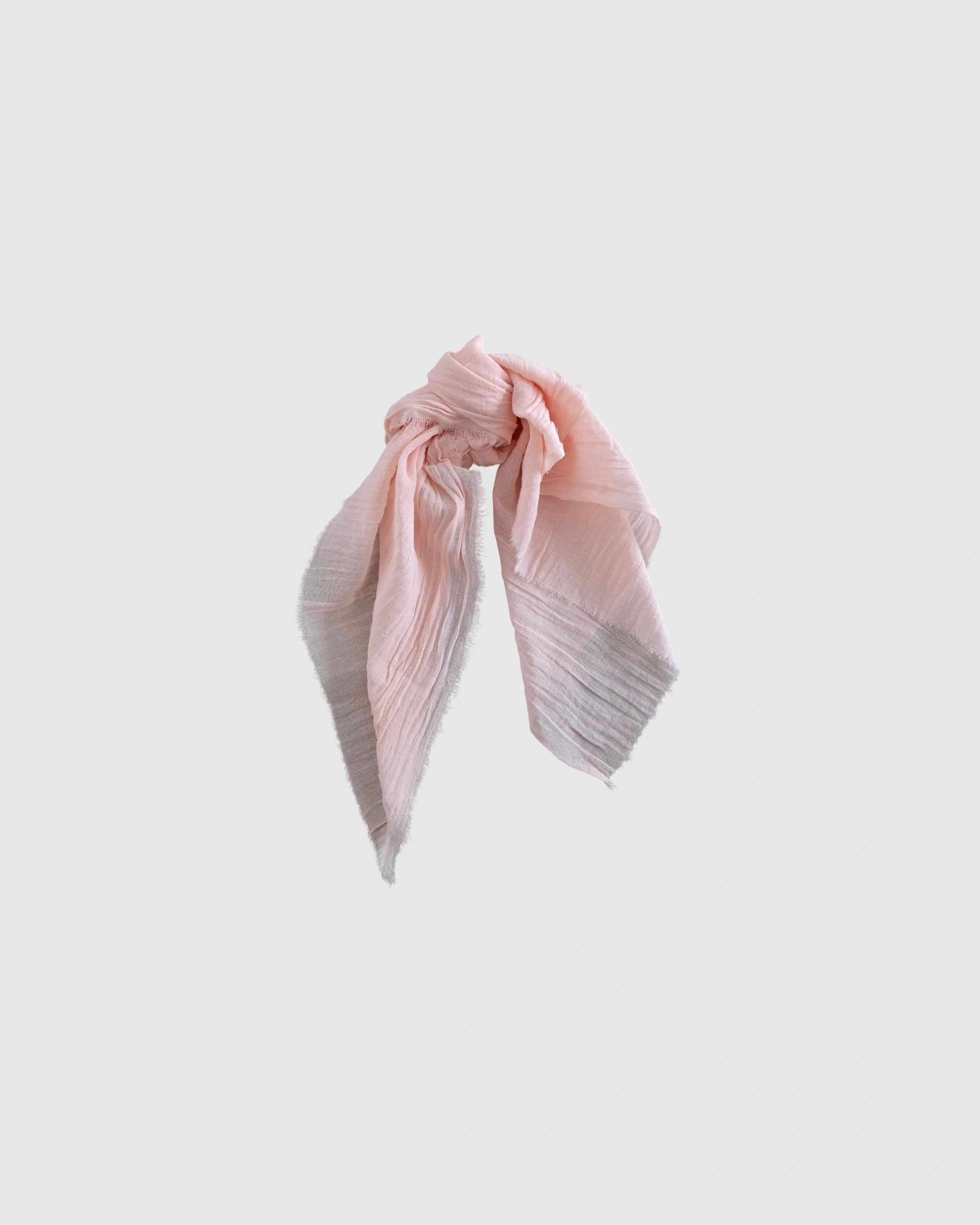 Creased Light Peach Linen Napkin