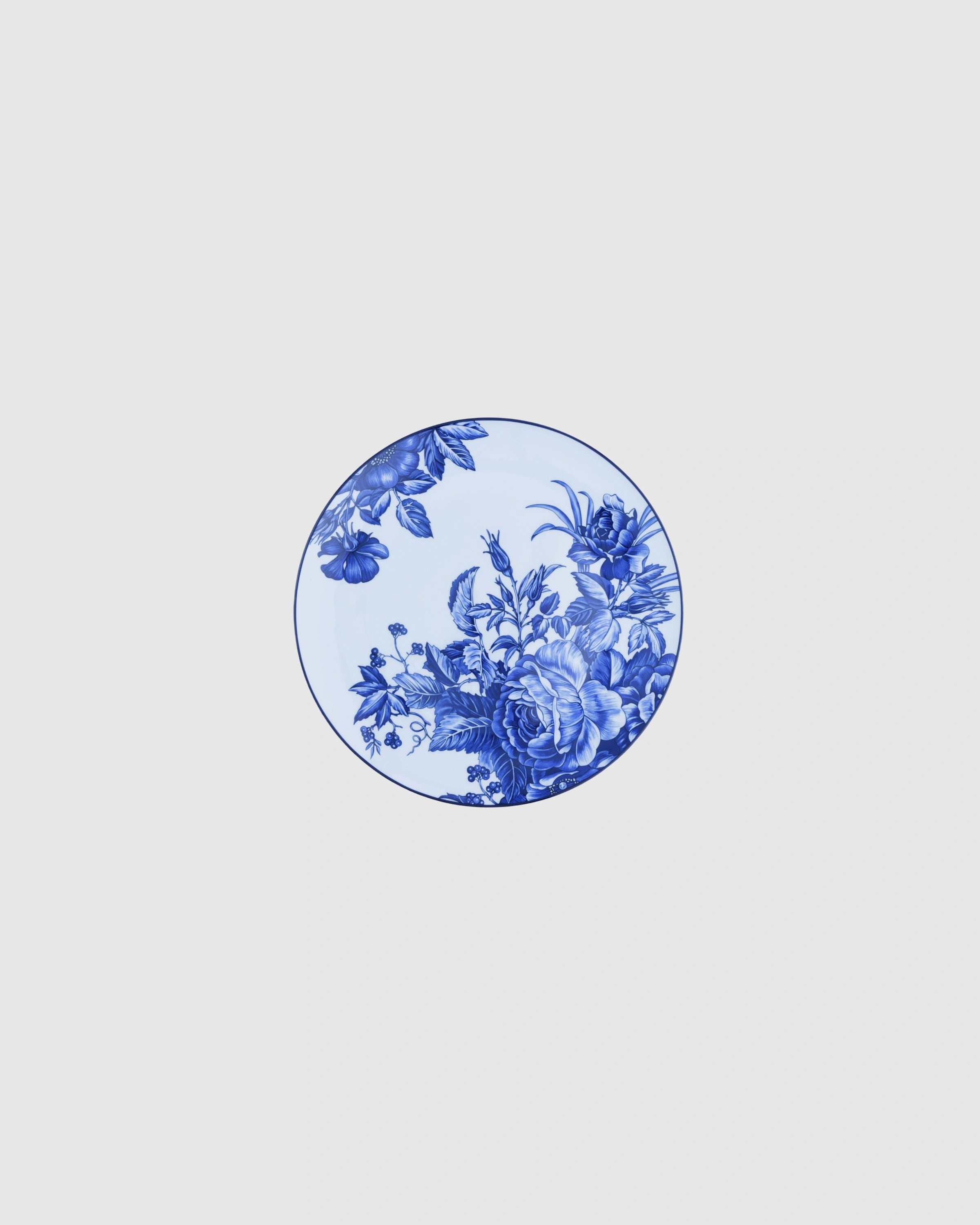 Blue Bouquet Charger Plate