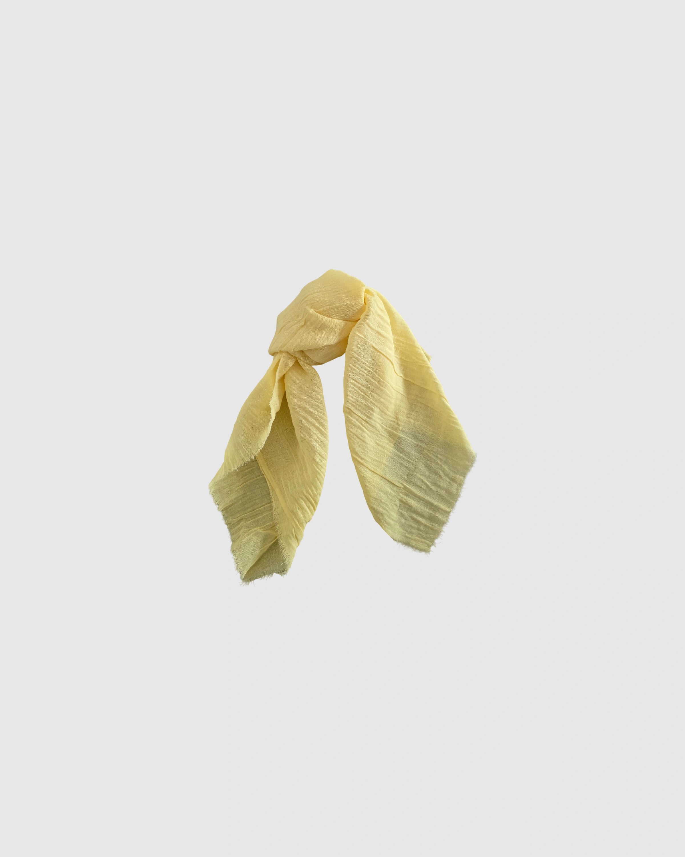 Creased Light Yellow linen Napkin