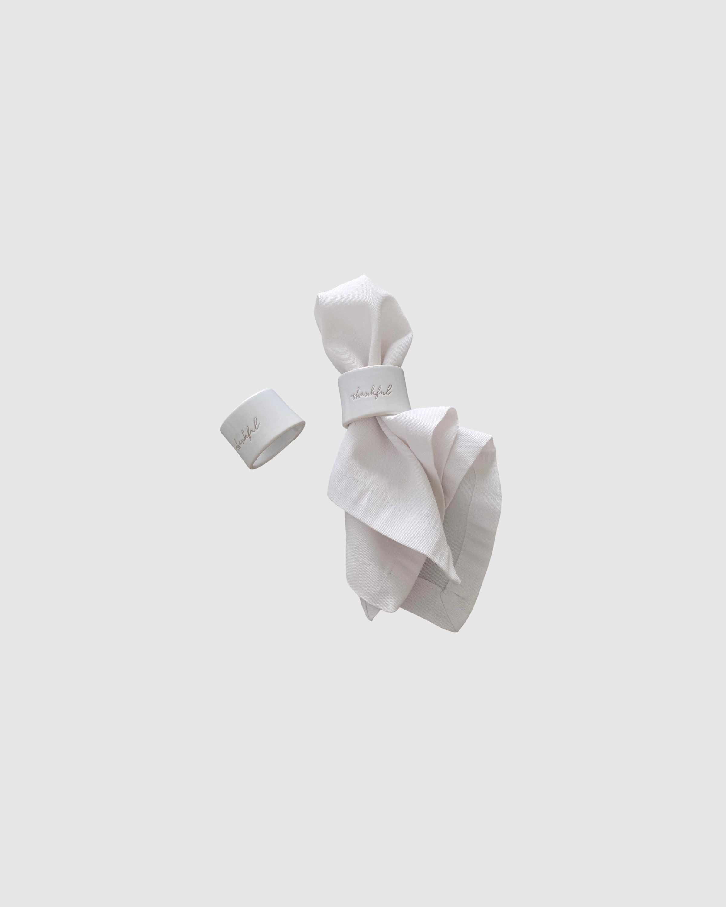 Napkin Rings Light Grey