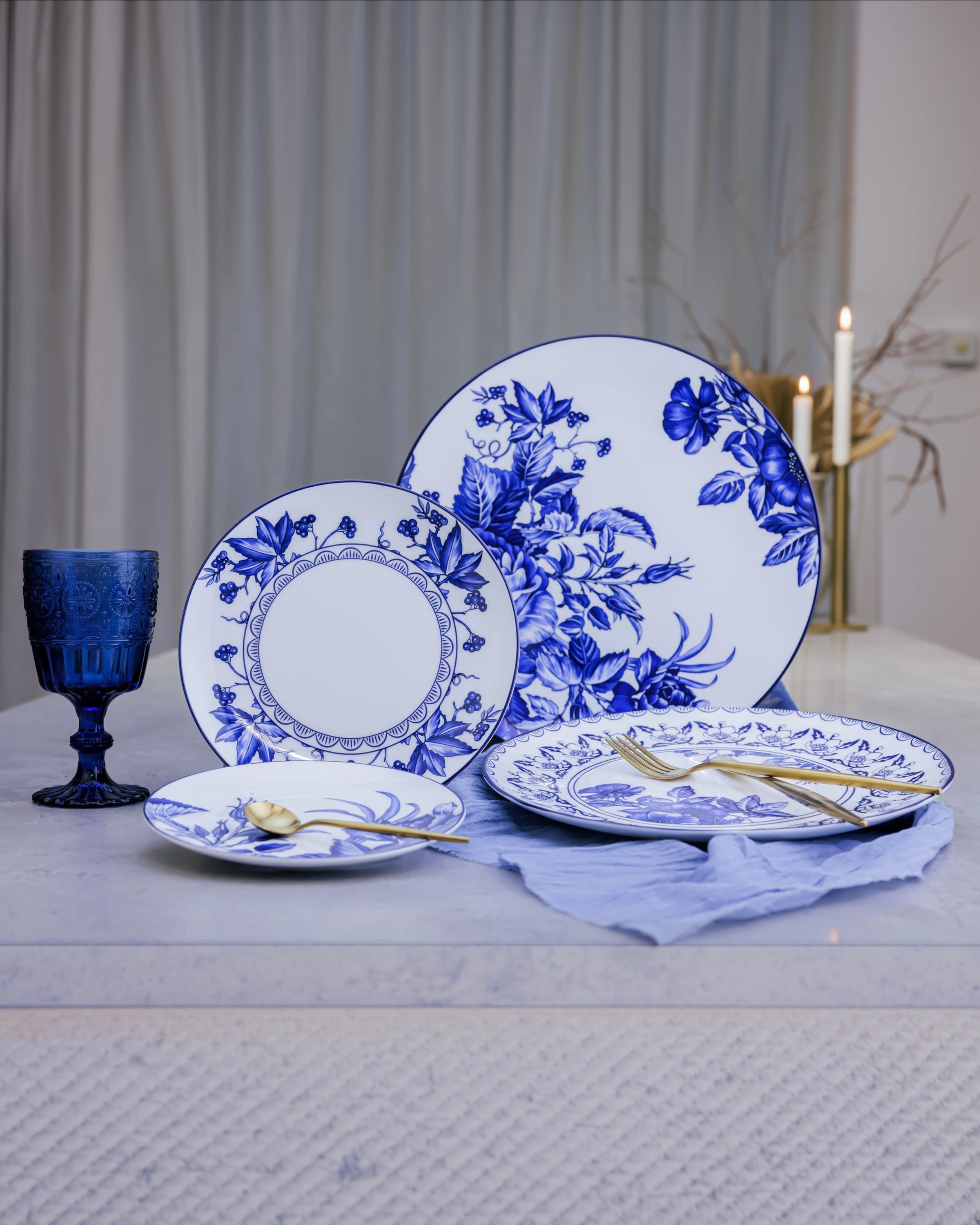 Blue Bouquet Bread & Butter Plate – photo 2 of 2