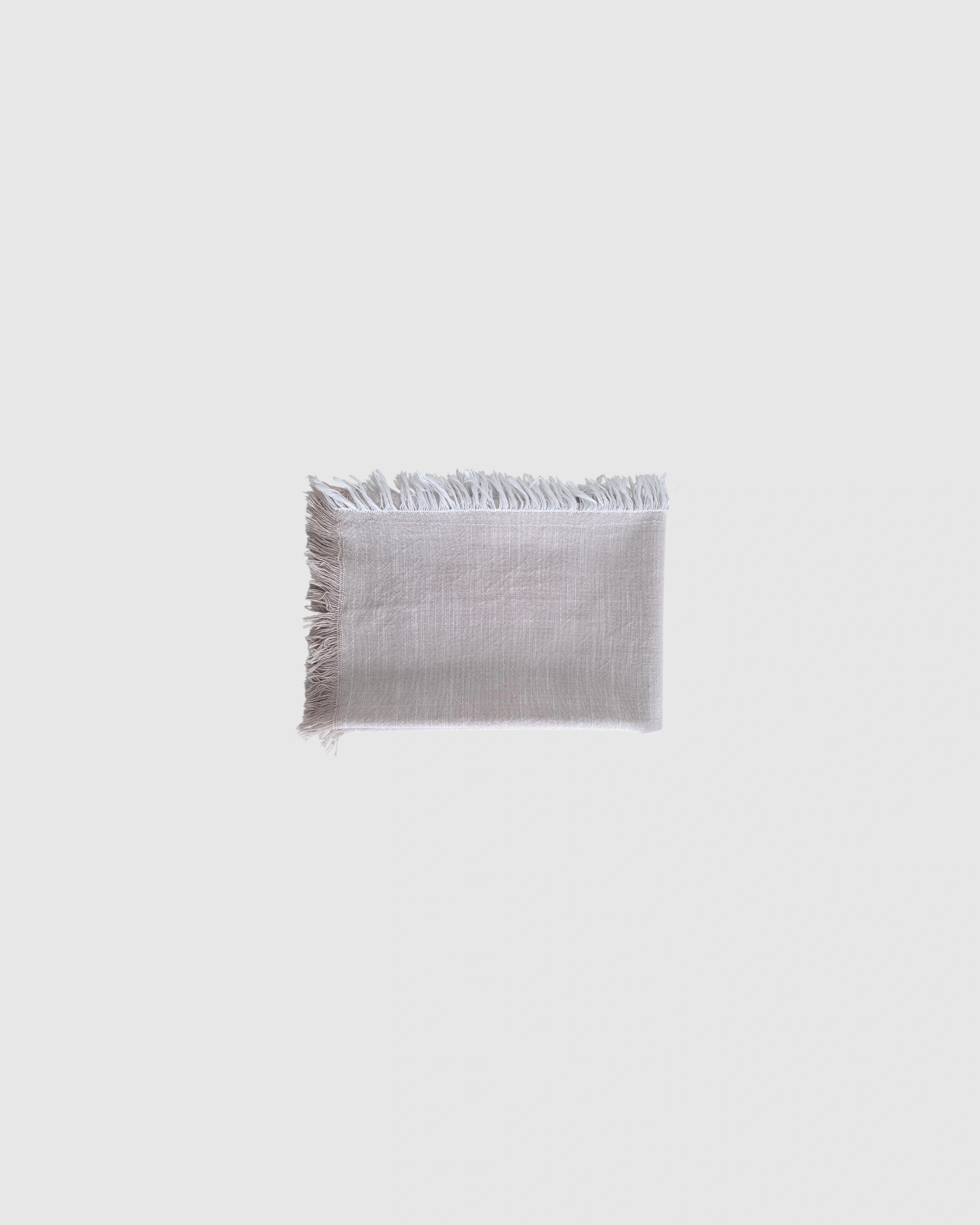 Greige Fringed Napkin