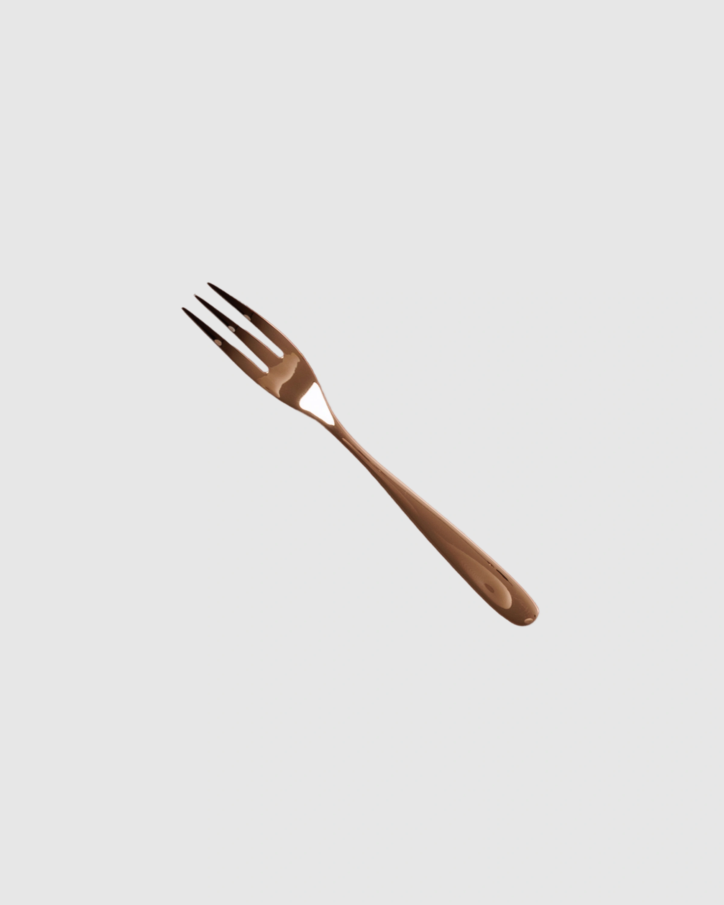 Copper Mirror Salad Fork